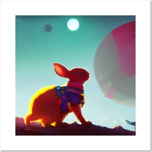 Bunnies in Space Posters and Art